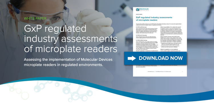 GxP regulated industry assessments of microplate readers